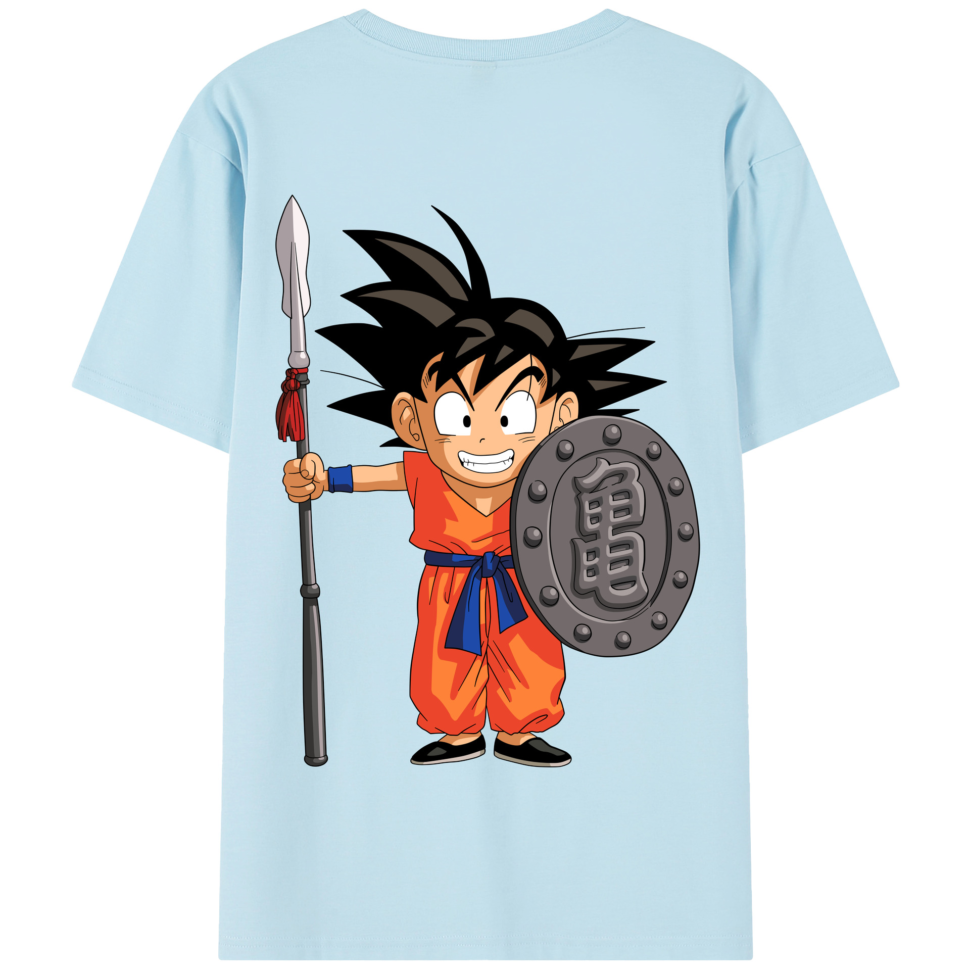 （画像用） ドラゴンボール 孫悟空（そん ごくう）Son Goku カカロット DRAGON BALL Kakarotto 綿100％半袖Tシャツ（背面プリント）